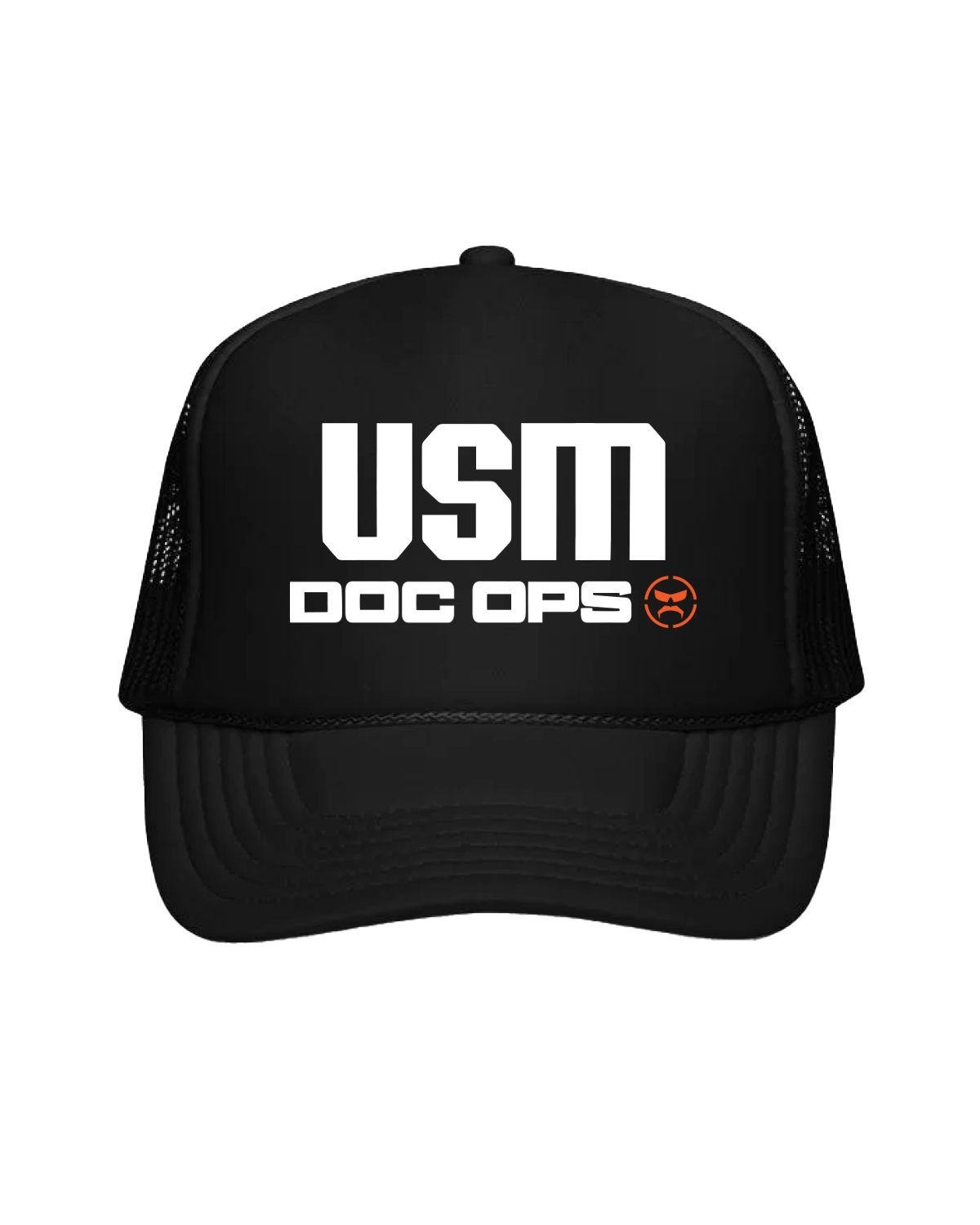 Doc Ops Black Perforated Snapback Hat